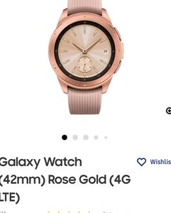 Samsung galaxy smart watch 42mm - rose gold
